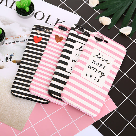 Fashion Heart Camera Window Cases For iPhone