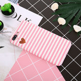 Fashion Heart Camera Window Cases For iPhone