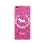 New Cute Girl Style PINK Dog Soft Silicon Case for iPhone 7 8 Plus X Phone Case for iPhone 6s 6 Plus 5s SE Coque Fundas VSPINK