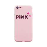 New Cute Girl Style PINK Dog Soft Silicon Case for iPhone 7 8 Plus X Phone Case for iPhone 6s 6 Plus 5s SE Coque Fundas VSPINK