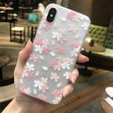 3D Relief Flower iPhone Cover Case