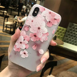 3D Relief Flower iPhone Cover Case