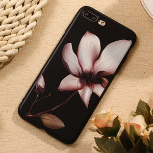 3D Relief Flower Luxury iPhone Cover Case