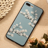 3D Relief Flower Luxury iPhone Cover Case