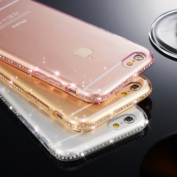 Diamond Soft Cover Rhineston Case for iPhone