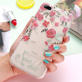 3D Relief Floral Phone Case For iPhone