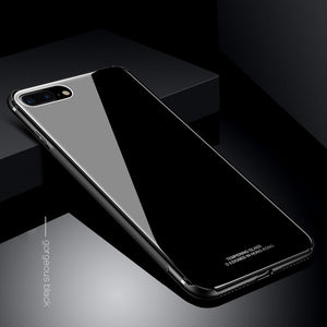 Tempered Glass Luxury iPhone Cover Case