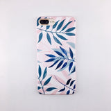 Leaf and Cactus Plants Print iPhone Cover Case
