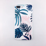 Leaf and Cactus Plants Print iPhone Cover Case