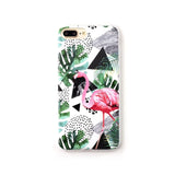 Leaf and Cactus Plants Print iPhone Cover Case