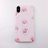 Leaf and Cactus Plants Print iPhone Cover Case