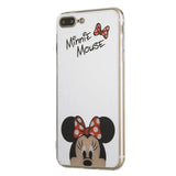 Original Cute Cartoon Minnie Mirror Silicone Cases for iPhone X 6 6s Case TPU Mickey Mouse Case for iPhone 7 8 5 5s SE Case