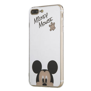 Original Cute Cartoon Minnie Mirror Silicone Cases for iPhone X 6 6s Case TPU Mickey Mouse Case for iPhone 7 8 5 5s SE Case