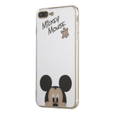 Original Cute Cartoon Minnie Mirror Silicone Cases for iPhone X 6 6s Case TPU Mickey Mouse Case for iPhone 7 8 5 5s SE Case