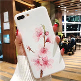 3D Flower Emboss iPhone Cover Case