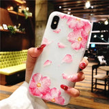 3D Flower Emboss iPhone Cover Case