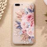 3D Relief Flower Luxury iPhone Cover Case
