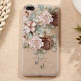 3D Relief Flower Luxury iPhone Cover Case