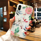 3D Relief Flower Luxury iPhone Cover Case