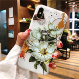 3D Relief Flower Luxury iPhone Cover Case
