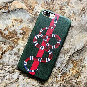 Kerzzil Luxury Snake Tiger Animal Case For iPhone X 10 Soft PU Leather Cartoon Cases For iPhone 7 8 6 6s Plus Gift Cover Capa