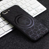 Marvel Avengers Captain America Shield Superhero Case for iPhone 6 6s 7 8 Plus X 10 Silicone Rubber Cover Ironman Comic capinhas