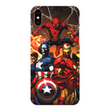 Marvel Avengers Captain America Shield Superhero Case for iPhone 6 6s 7 8 Plus X 10 Silicone Rubber Cover Ironman Comic capinhas