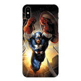 Marvel Avengers Captain America Shield Superhero Case for iPhone 6 6s 7 8 Plus X 10 Silicone Rubber Cover Ironman Comic capinhas