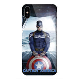 Marvel Avengers Captain America Shield Superhero Case for iPhone 6 6s 7 8 Plus X 10 Silicone Rubber Cover Ironman Comic capinhas