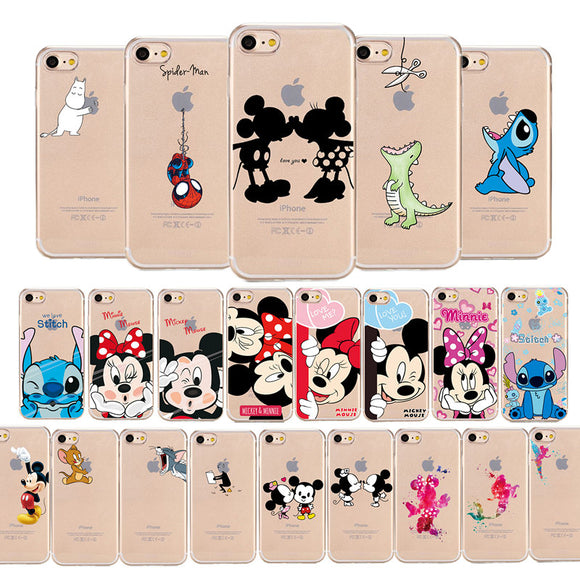 Cartoon Mickey Minnie Mouse iPhone Cover Case