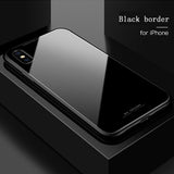 Magneto Magnetic Adsorption metal case for iphone X iphone 7 8 case luxury tempered glass cover for iphone 8 plus 7 plus coque