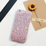 Crystal Shiny Soft TPU Cover Fundas for iPhone