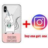 Cute Unicorn Cartoon iPhone Cover Case