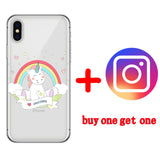 Cute Unicorn Cartoon iPhone Cover Case