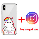 Cute Unicorn Cartoon iPhone Cover Case