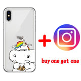 Cute Unicorn Cartoon iPhone Cover Case