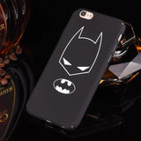 Marvel Iron Man Spiderman Batman Superman Phone Cases For iphone 8 Plus 7 X 6 6S Plus Hard Back Case Cover Shell Fundas Coque