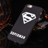 Marvel Iron Man Spiderman Batman Superman Phone Cases For iphone 8 Plus 7 X 6 6S Plus Hard Back Case Cover Shell Fundas Coque