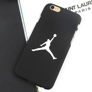 JAMULAR Slim NBA Matte Case For iPhone X 7 6 6S Plus Hard Plastic Back Cover Jordan Case For iphone 7 8 6 6s Plus 5s SE Cover