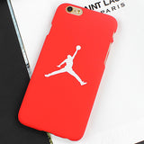 JAMULAR Slim NBA Matte Case For iPhone X 7 6 6S Plus Hard Plastic Back Cover Jordan Case For iphone 7 8 6 6s Plus 5s SE Cover