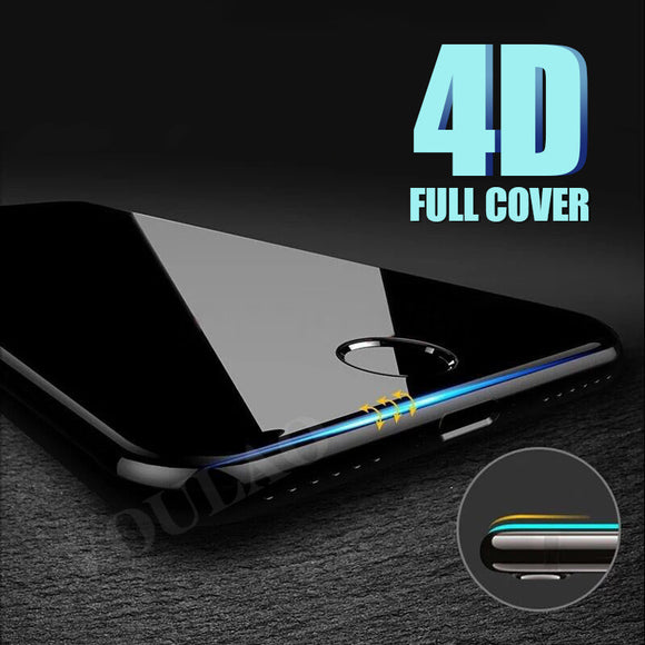 4D Full Cover Edge Tempered Glass For iPhone