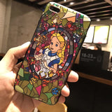 Kerzzil Snow White Mermaid Cute Case For iPhone7 6 6s Plus 3D Relief Cartoon Hard PC Phone Back Cover Case For iPhone X 6 8  6S