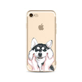Marcon Cat Husky Dog iPhone Cover Case